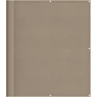 vidaXL Balkonscherm 120x800 cm 100% oxford polyester taupe