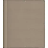 vidaXL Balkonscherm 120x700 cm 100% polyester oxford taupe