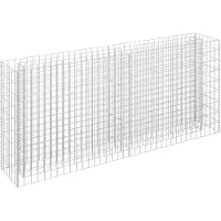 vidaXL Gabionen verhoogde border, verzinkt staal, 180x30x90 cm