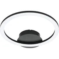 Eglo connect.z Parrapos-Z Smart Plafondlamp - 34 cm - Zwart/Wit - Instelbaar wit licht - Dimbaar - Zigbee