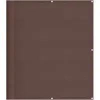 vidaXL Balkonscherm 120x800 cm 100% oxford polyester bruin