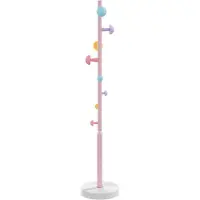 vidaXL Kapstok 172 cm gepoedercoat ijzer roze