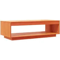 vidaXL Salontafel, wasbruin, 110x50x33,5 cm, massief grenenhout