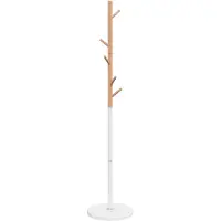 vidaXL Kapstok 172 cm gepoedercoat ijzer wit