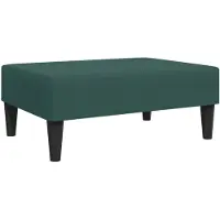 vidaXL Voetenbank 77x55x31 cm fluweel donkergroen