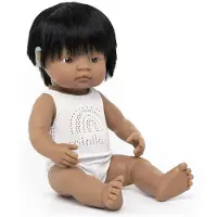 Miniland ML Poppen: ONDERGOEDSETJE, voor de poppen 38 en 40cm, in plastic zakje met kapstok, Made in Spain, 3+