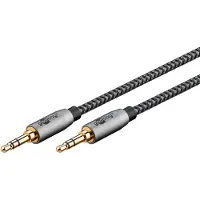 Goobay Plus audio-aansluitkabel 3,5 mm stereo, 0,5 m