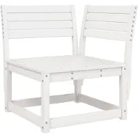 vidaXL Tuinbank in hoekopstelling, wit, 73x73x78 cm, massief grenenhout