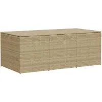 DKD Home Decor Tuinkist beige, 984 liter, polyrotan