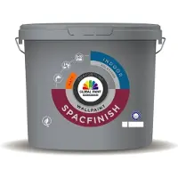 Global Paint Spacfinish | Matte Muurverf en Plafondverf 5 LTR - Wit