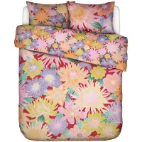 Essenza Dekbedovertrek Flower fling Happy Red Percal-240 x 200 / 220 cm | Lits-Jumeaux