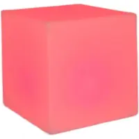Newgarden Deco-solarlamp buiten Cuby, dimbaar, wit / opaal, Kunststof, Modern, solar tuinverlichting