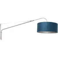 Steinhauer Verstelbare muurlamp Elegant Classy RVS met blauw