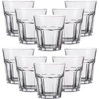 Urban Living Waterglazen Vegas - transparant glas - 12x stuks - 270 ml - drinkglazen/sapglazen
