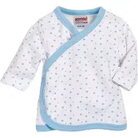 Schnizler shirt Ster lange mouwen junior blauw/wit