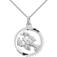 Montebello Ketting Kreeft - 925 Zilver Gerhod. - Horoscoop - Ø16mm - 45cm