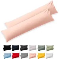 Blumtal - Set Van 2 Kussenslopen - Superzachte Premium Jersey Kussenhoes - 100% Katoen - 40 x 145 cm - Roze