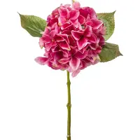 Emerald Kunstbloem hortensia tak - Challenge - 47 cm - fuchsia - kunst zijdebloem - Hydrangea