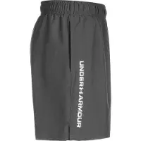 Under Armour Sportbroek 'Wordmark' donkergrijs / wit