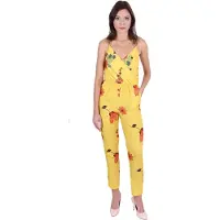 Sarcia.eu John Zack - Gele jumpsuit met Bloemenmotief