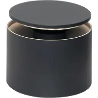 Zafferano Push-up oplaadbare tafellamp IP54 donkergrijs Push-up, dimbaar, alu / grijs / zink, Woon-/ Eetkamer, Aluminium, Modern