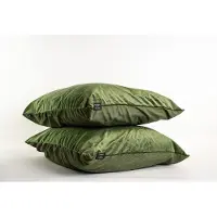 Beau Maison Velvet Kussenslopen Groen - 60 x 70 cm - Set van 2
