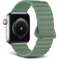 Decoded Silicone Traction Loop Strap Lite - Apple Watch 44/45/49mm - Sage Leaf Green