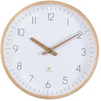 Alba - Wandklok Rond - Hout - Ø30cm - Kwartsuurwerk