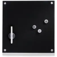 Zeller mini whiteboard magnetisch 40 x 40 cm present - Zwart - Magnetisch | Wandmontage