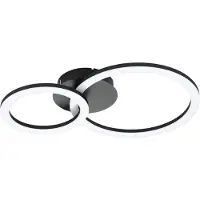 Eglo 900322 Parrapos-Z Plafondarmatuur Staal Zwart/Kunststof Wit - 15W/2100LM/3000-6500K