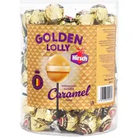 Hirsch Golden Lolly, 100 stuks, pot van 1,2 kg