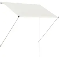 vidaXL Luifel uittrekbaar 150x150 cm crème