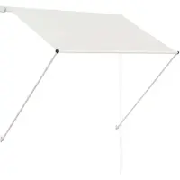 vidaXL Luifel uittrekbaar 100x150 cm crème