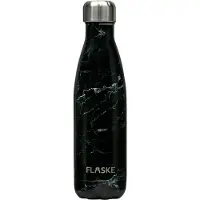 FLASKE Marble Night - RVS Drinkfles van 500ML- Geschikt als waterfles, thermosfles en thermoskan