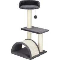 Springos Kattenboom - - 67 cm - Sisalpalen - Platforms - Hangende bal