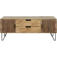 Hoyz Collection tv-meubel tweak massief mangohout tv-kast 135x35x55
