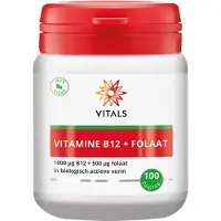 Vitals Vitamine B12 + folaat (100 zuigtabletten)