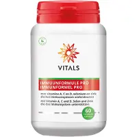 Vitals Immuunformule Pro - 60 capsules. Met vitamine A, C, D, selenium en zink die het immuunsysteem ondersteunen.