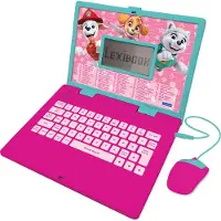 Lexibook Ordinateur portable éducatif bilingue La Pat Patrouille Girly (FR/EN)