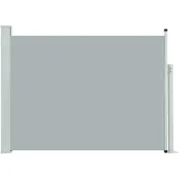 vidaXL Tuinscherm uittrekbaar 100x514 cm grijs