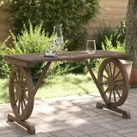 vidaXL Tuintafel 115x55x65 cm massief vurenhout