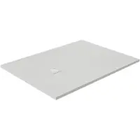 Luca Varess Classy douchebak 120 x 90 cm composietmarmer mat wit rock structuur