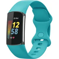 IMoshion Siliconen bandje voor de Fitbit Charge 5 / 6 - L - Turquoise