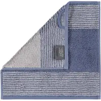 Cawö Gezichtsdoekje Luxury Home Two-Tone Midnight Blue (Set van 6)