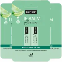 Sence 3x Lippenbalsem Aloë Vera 2 Stuks