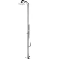 vidaXL Tuindouche, 225 cm, roestvrij staal