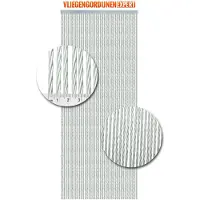 Vliegen gordijnen expert Vliegengordijnenexpert Napoli zilver 100x240 vliegengordijn - |