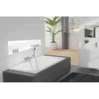 Luca Varess Rosala tweepersoons inbouwbad 170 x 75 cm acryl mat wit