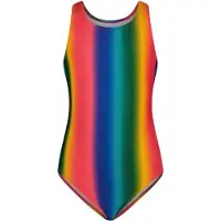 B. Nosy Y402-5020 Meisjes Badpak - Blurry multi stripe - Maat 146-152