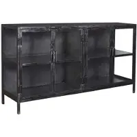 Hoyz dressoir rift 180cm metaal 4 deuren -